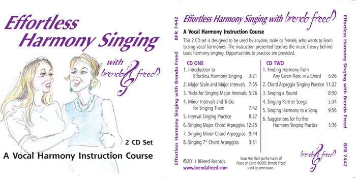 Brenda Freed: Effortless Harmony Singing (Two CD set) - Image 2